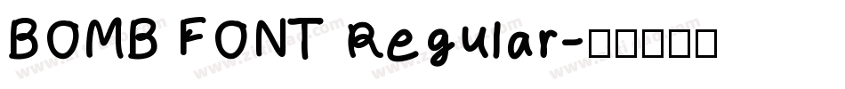 BOMB FONT Regular字体转换